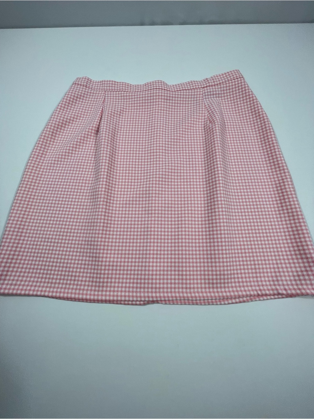 Boohoo Women's Pink Plaid Pencil Skirt Size 10 Regular SKU#0204